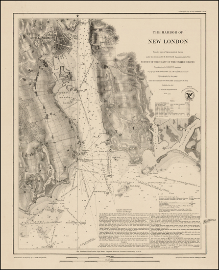 4-New England and Connecticut Map By United States Coast Survey