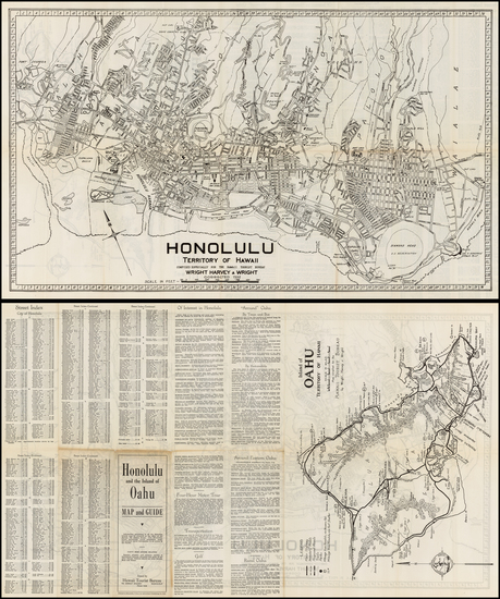 44-Hawaii and Hawaii Map By Hawaii Tourist Bureau