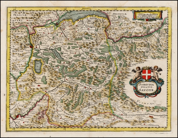 5-France and Italy Map By Matthaus Merian