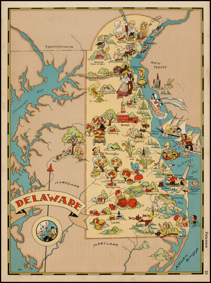 79-New England and Mid-Atlantic Map By Ruth Taylor White