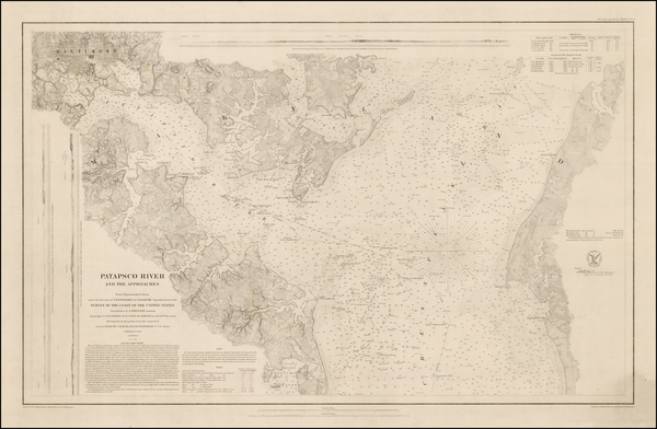 85-Maryland Map By United States Coast Survey