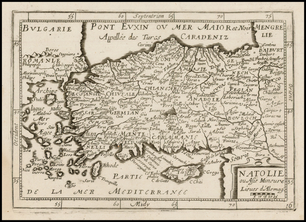 85-Turkey, Turkey & Asia Minor and Balearic Islands Map By Jean Picart