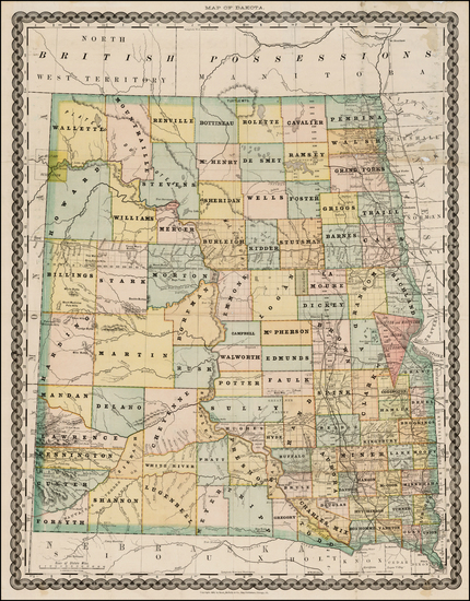 20-Plains Map By Rand McNally & Company