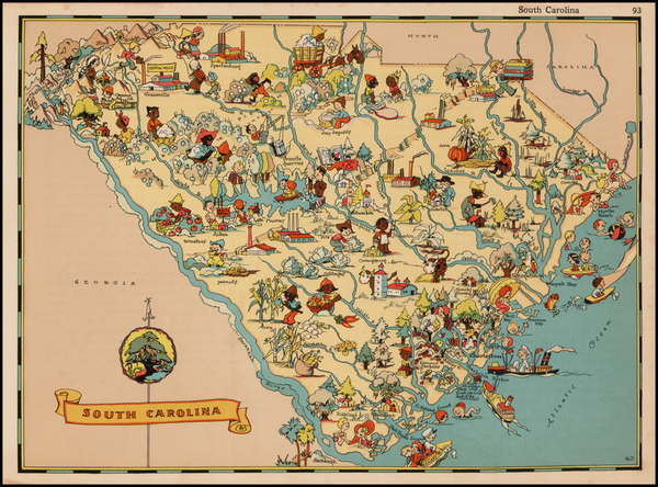 15-Southeast Map By Ruth Taylor White