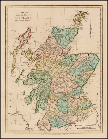 85-Scotland Map By Robert Wilkinson