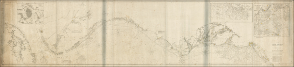 67-United States, Mid-Atlantic, Florida and Southeast Map By E & GW Blunt