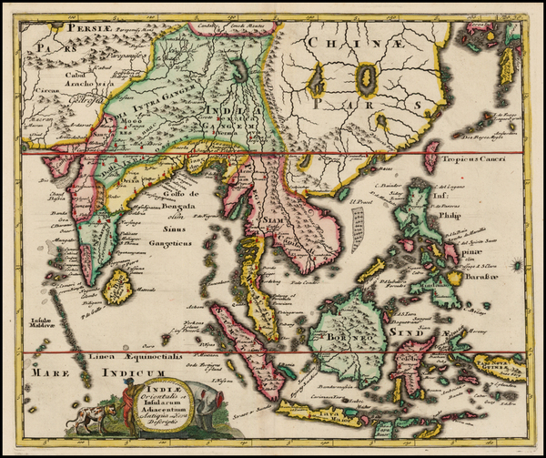 84-China, India, Southeast Asia, Philippines and Other Islands Map By Philipp Clüver