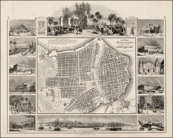 91-Cuba Map By W.S.  Barnard