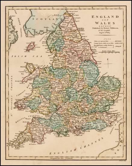 61-British Isles Map By Robert Wilkinson