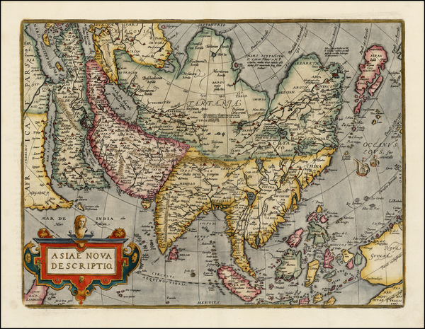 11-Asia, Asia, Australia & Oceania and Oceania Map By Abraham Ortelius