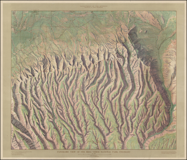 84-Rocky Mountains Map By U.S. Geological Survey