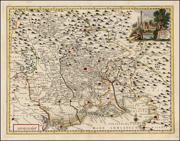 40-Balkans and Italy Map By Giambattista Albrizzi