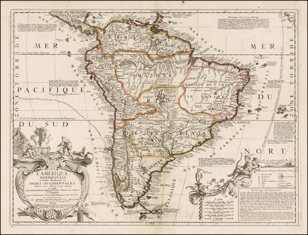 41-South America Map By Jean-Baptiste Nolin