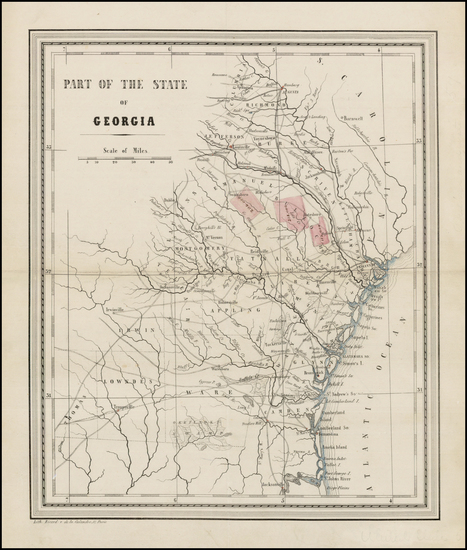 61-Southeast and Georgia Map By Ricard