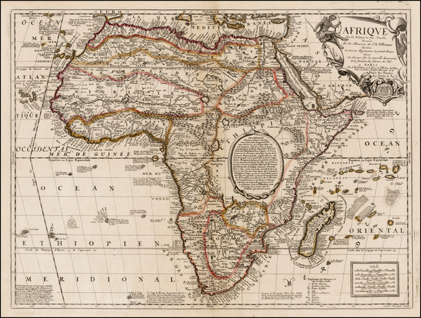 98-Africa and Africa Map By Jean-Baptiste Nolin