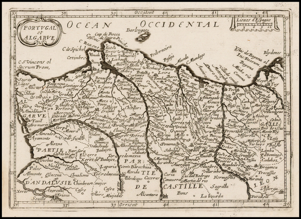 80-Portugal Map By Jean Picart