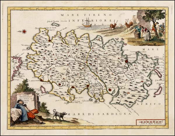 61-Italy and Balearic Islands Map By Giambattista Albrizzi