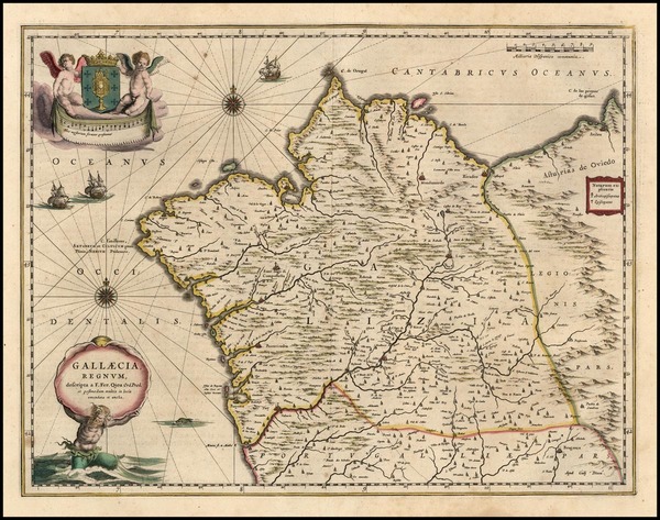 24-Europe and Spain Map By Willem Janszoon Blaeu