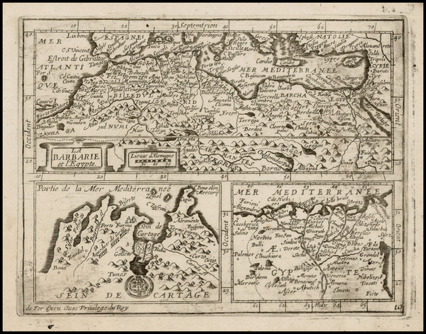 26-Egypt and North Africa Map By Jean Picart