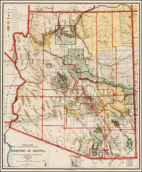 17-Southwest Map By General Land Office