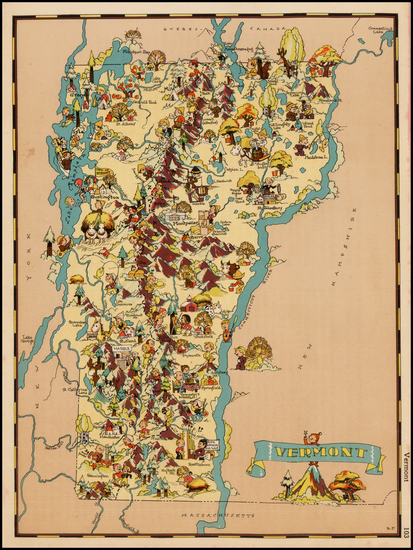 28-New England Map By Ruth Taylor White