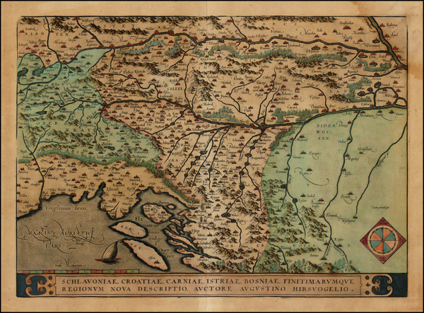 10-Balkans Map By Abraham Ortelius