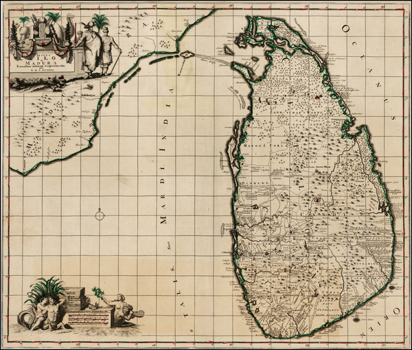 79-India and Other Islands Map By Reiner & Joshua Ottens