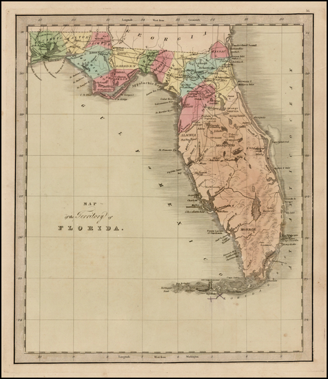 4-Florida Map By Jeremiah Greenleaf