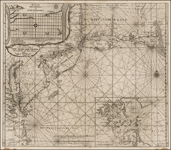 41-New England and Mid-Atlantic Map By Gerard Van Keulen