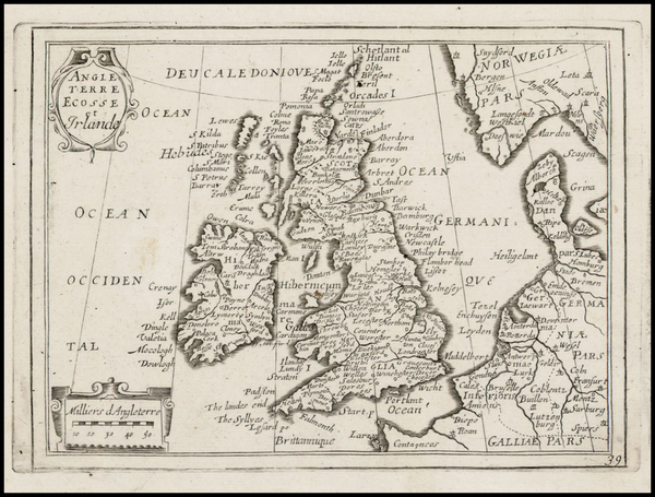 98-British Isles Map By Jean Picart