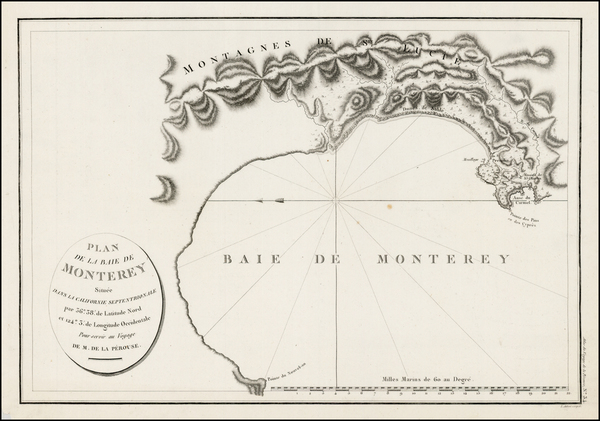 95-California Map By Jean Francois Galaup de La Perouse