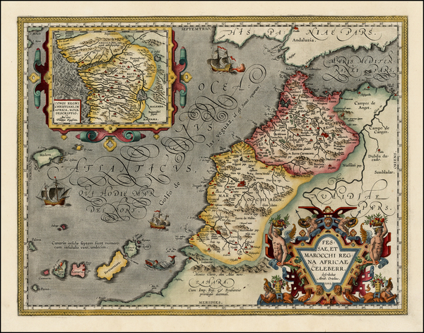 72-North Africa and West Africa Map By Abraham Ortelius