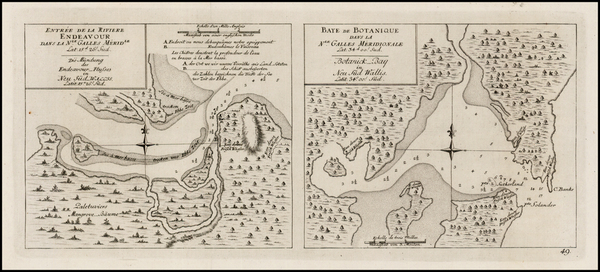 35-Australia Map By James Cook