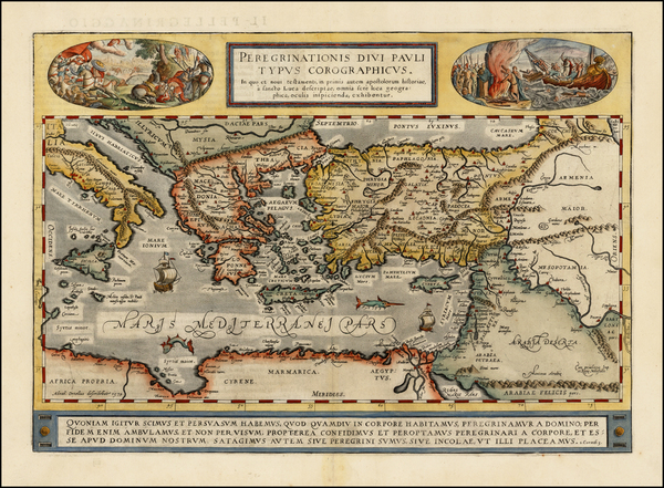 73-Mediterranean, Middle East, Holy Land, Turkey & Asia Minor, Balearic Islands and Greece Map