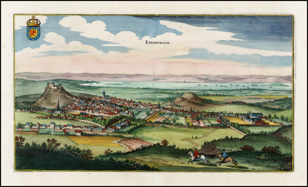 78-Scotland Map By Matthaeus Merian