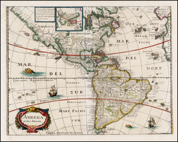 4-South America and America Map By Matheus Merian