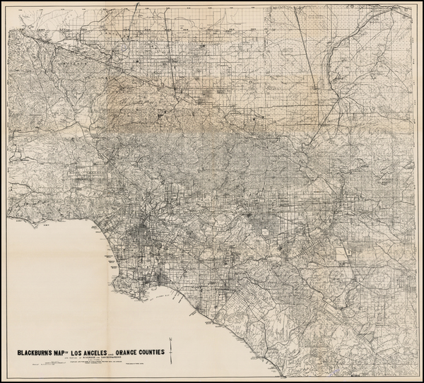 21-California Map By O.V. Blackburn