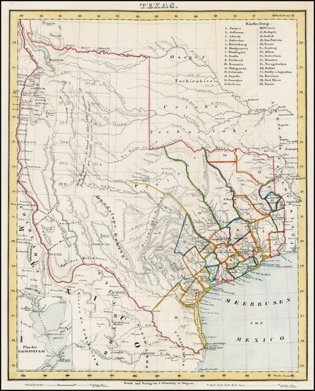 15-Texas Map By Carl Flemming