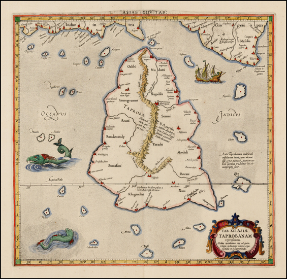 9-India, Southeast Asia and Other Islands Map By  Gerard Mercator