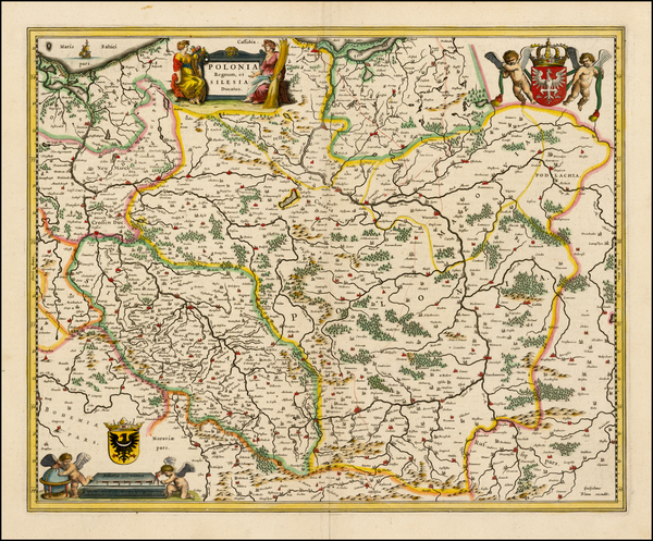 87-Poland Map By Willem Janszoon Blaeu