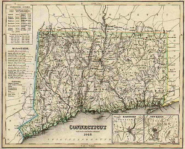 63-New England Map By Joseph Meyer