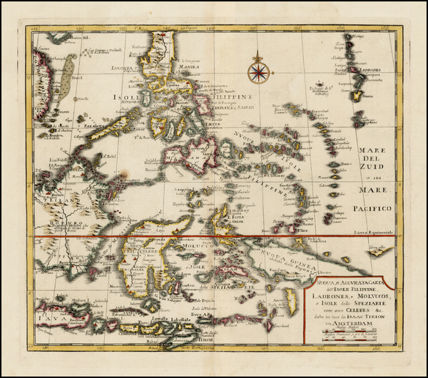 65-Southeast Asia and Philippines Map By Issac Tirion