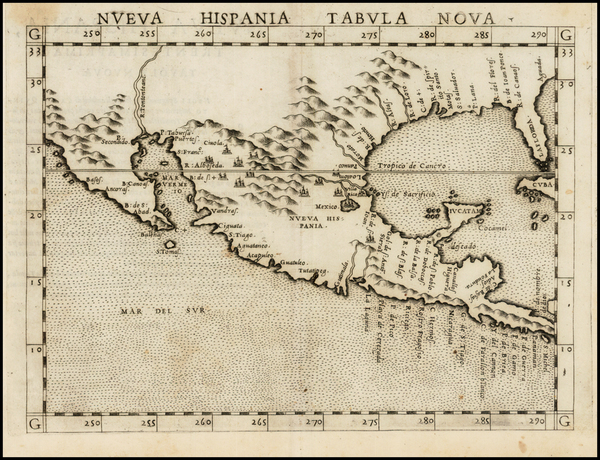 2-South, Southeast, Texas, Southwest, Rocky Mountains, Mexico and Baja California Map By Girolamo