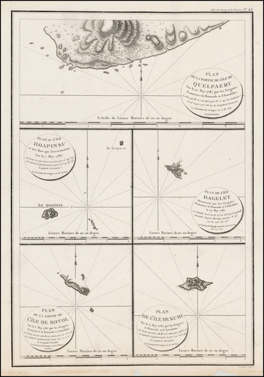 31-Japan and Korea Map By Jean Francois Galaup de La Perouse