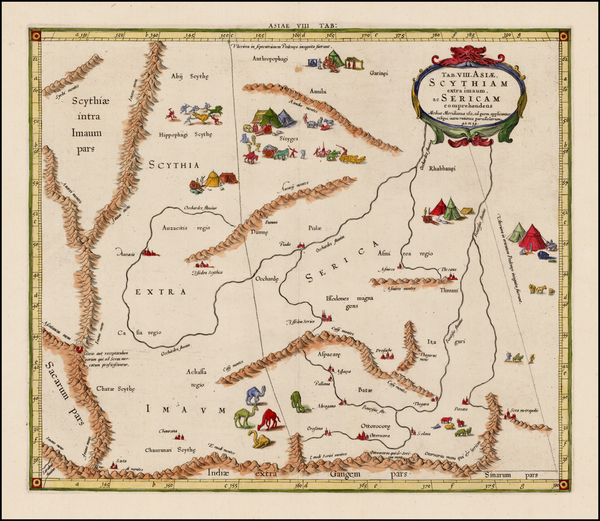 55-China and Central Asia & Caucasus Map By  Gerard Mercator