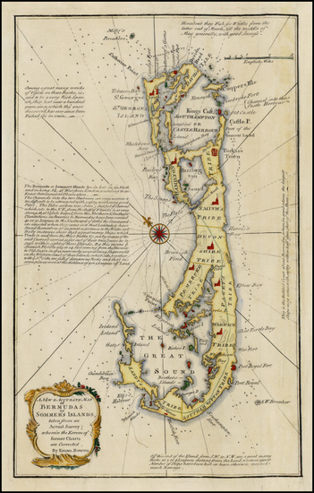 82-Atlantic Ocean and Caribbean Map By Emanuel Bowen