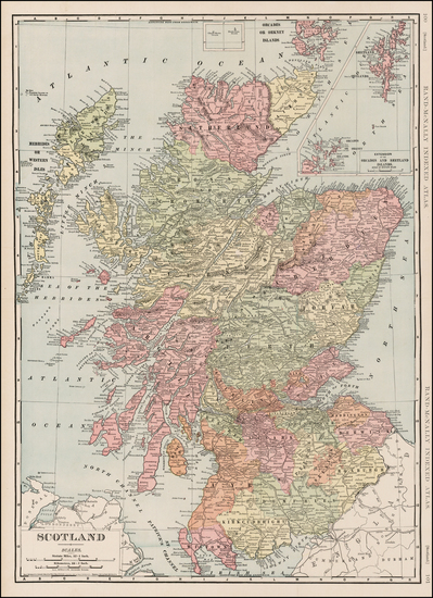 12-Scotland Map By William Rand  &  Andrew McNally