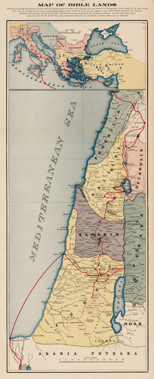 8-Holy Land Map By Anonymous