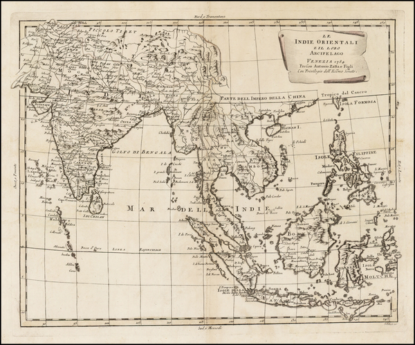 24-India, Southeast Asia and Philippines Map By Antonio Zatta