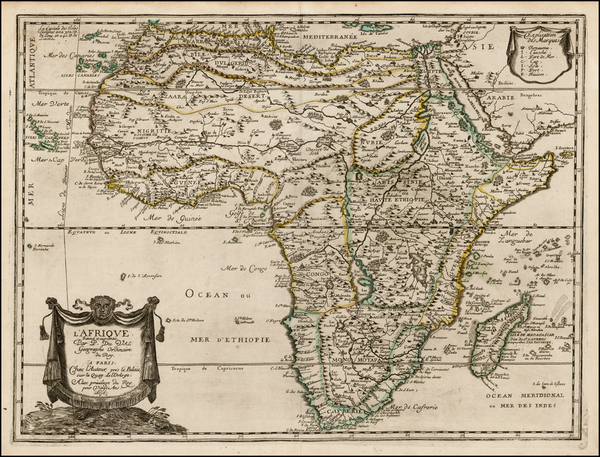 85-Africa and Africa Map By Pierre Du Val